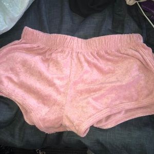velvet shorts